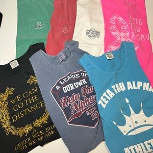 Zeta Tau Alpha Medium Sized T-Shirt Bundle